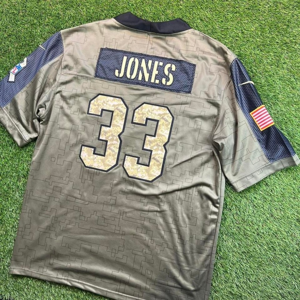 Nike Aaron Jones #33 Green Bay Packers Salute to Service Jersey L NFL On Field